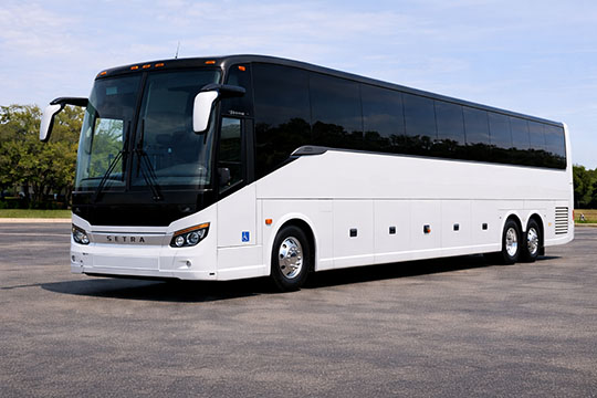 56-passenger charter bus rental Branson TX